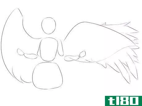 Image titled Draw Anime Wings Step 4