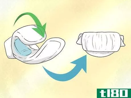 Image titled Dispose of Sanitary Pads Step 1