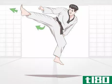 Image titled Execute Jump Kicks (Twio Chagi) in Taekwondo Step 22
