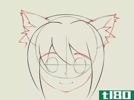 Image titled Draw an Anime Cat Girl Step 05