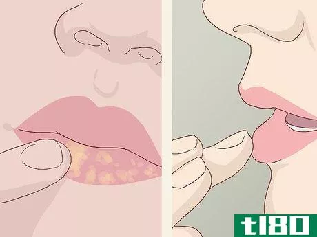 如何用化妆品假装刺穿嘴唇(fake a lip piercing with makeup)