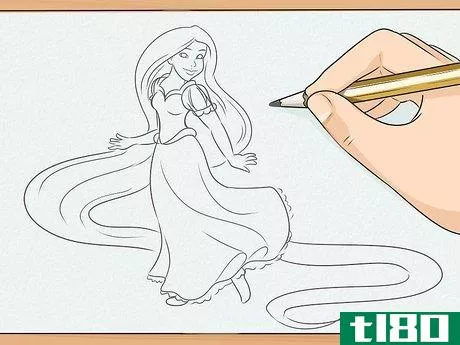 Image titled Draw Rapunzel Step 5