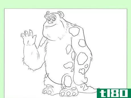 Image titled Draw Sully from Monster's Inc Step 9