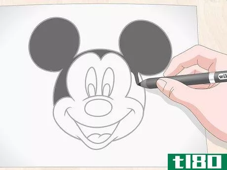 Image titled Draw Mickey Mouse Step 10