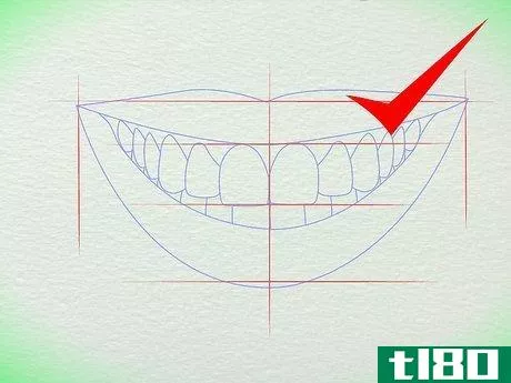 Image titled Draw Teeth Step 1