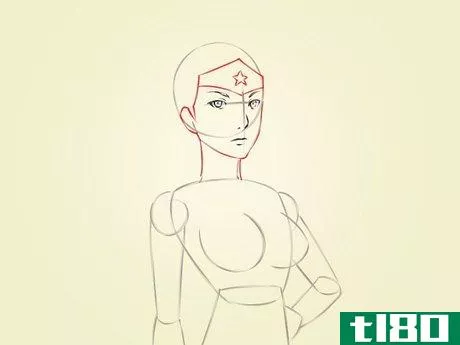 Image titled Draw Wonder Woman Step 4