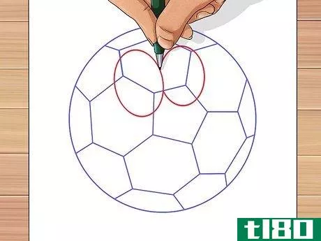 Image titled Draw a Soccer Ball Step 14
