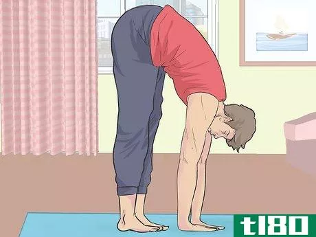 Image titled Do Standing Splits at the Wall in Yoga Step 19