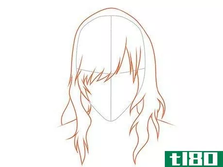 Image titled Draw Anime Hair Step 2