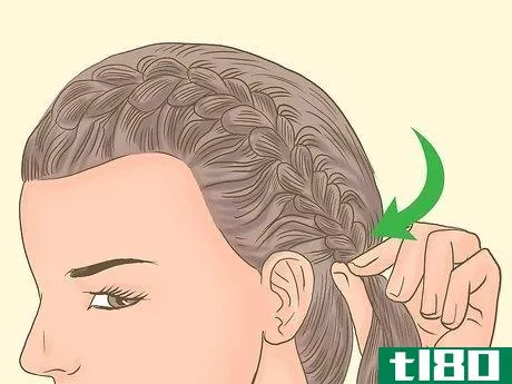 Image titled French Braid Short Hair Step 9