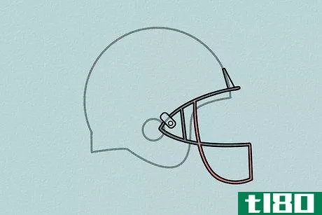 Image titled Draw a Football Helmet Step 5