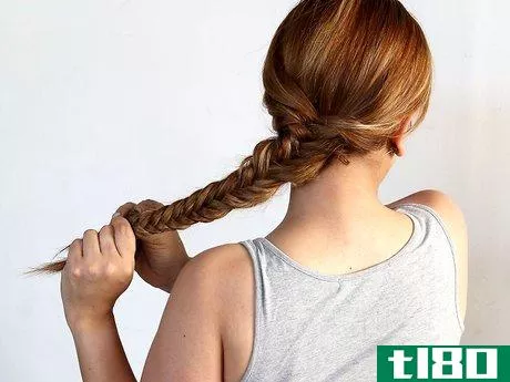 Image titled Do a Fish Tail Plait in Your Hair Step 7