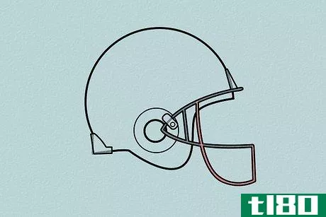 Image titled Draw a Football Helmet Step 6
