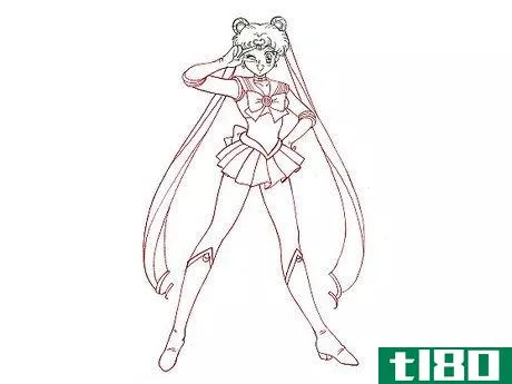Image titled Draw Sailor Moon Step 5