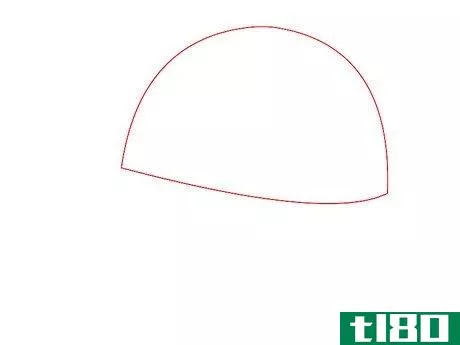 Image titled Draw a Baseball Cap Step 1