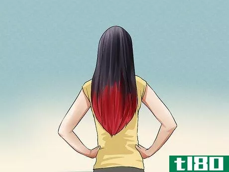 Image titled Dye Hair Bright Red Under Black Hair Step 3