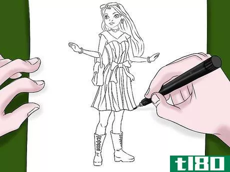 Image titled Draw Barbie Step 11