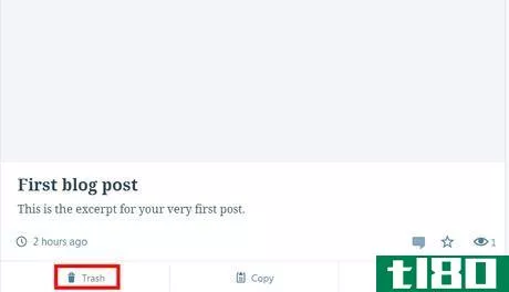 Image titled Wordpress; delete post.png