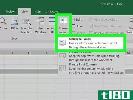 Image titled Freeze Cells in Excel Step 9