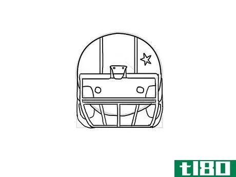 Image titled Draw a Football Helmet Step 7