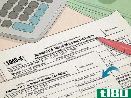 Image titled Fill Out a US 1040X Tax Return Step 4