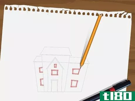 Image titled Draw a Haunted House Step 4