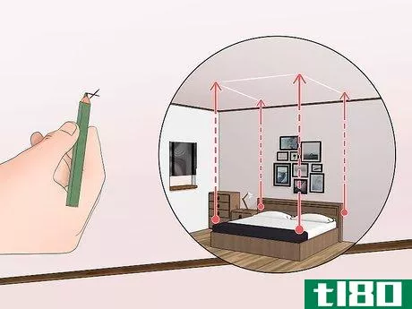 Image titled Hang Curtains Around a Bed Without Drilling Step 2