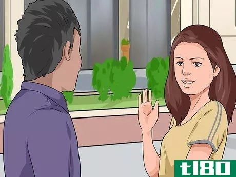 Image titled Get a Guy to Talk to You Step 1