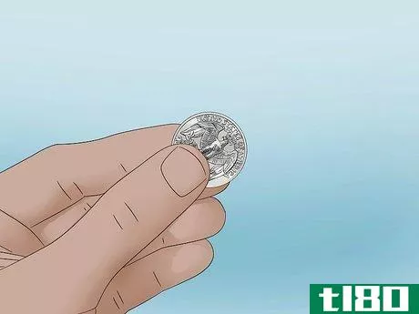Image titled Hold a Door Open with a Coin Step 1