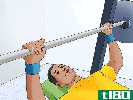 Image titled Keep Your Wrists Straight While Bench Pressing Step 3