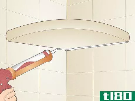 Image titled Install a Shower Corner Shelf Step 7