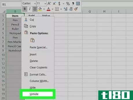 Image titled Hide Columns in Excel Step 5