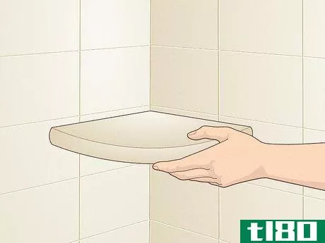 Image titled Install a Shower Corner Shelf Step 2