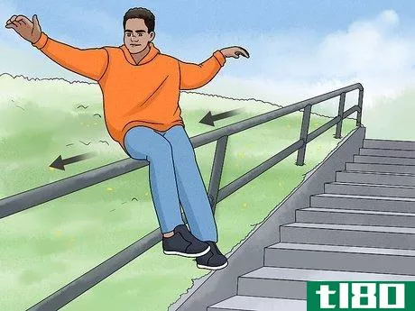Image titled Jump Down Stairs in Parkour Step 11