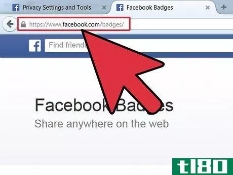 Image titled Get a Facebook Badge Step 2