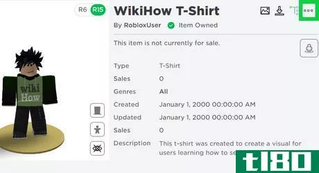 Image titled Wikihowrblxtshirt.png