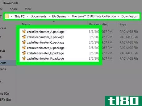 Image titled Sims 2 InTeen Main Files in Downloads