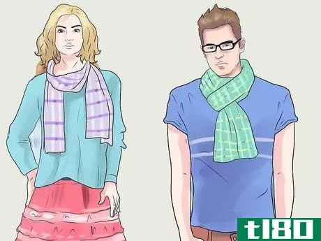 Image titled Wear a Burberry Scarf Step 1