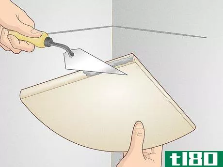 Image titled Install a Shower Corner Shelf Step 9
