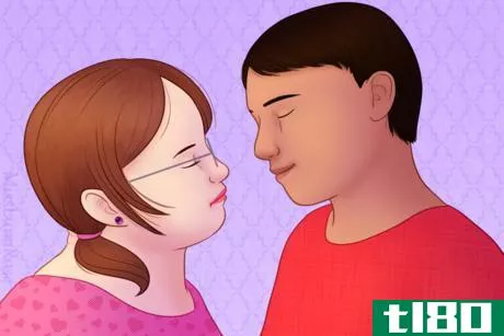 Image titled Husband and Wife with Down Syndrome Kiss.png