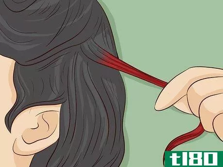 Image titled Get Red Highlights in Black Hair Step 1