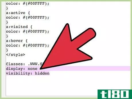 Image titled Hide a Link in HTML Step 7