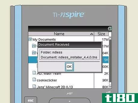 Image titled Install Ndless on a TI‐Nspire Step 10