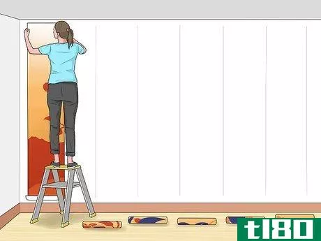Image titled Hang Mural Wallpaper Step 21