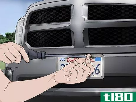 Image titled Install a Front License Plate Step 20