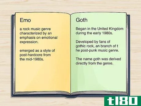 Image titled Know the Difference Between Emo and Goth Step 1