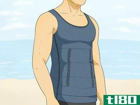 Image titled Hide Gynecomastia at the Beach Step 1
