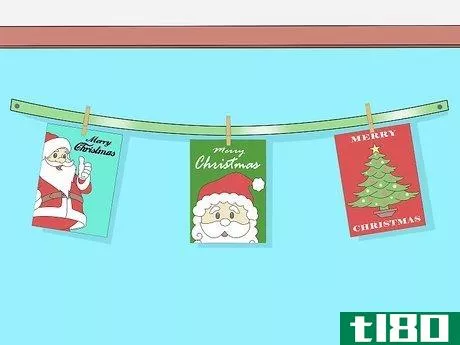 Image titled Hang Christmas Cards Step 1