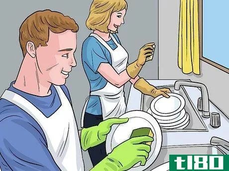 Image titled Have Fun While Washing Dishes Step 2