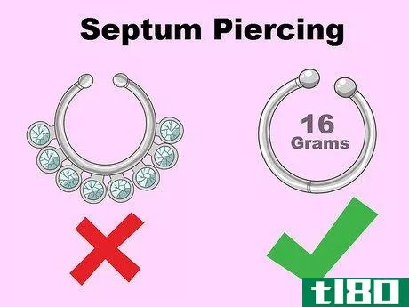 Image titled Hide a Septum Piercing Step 1